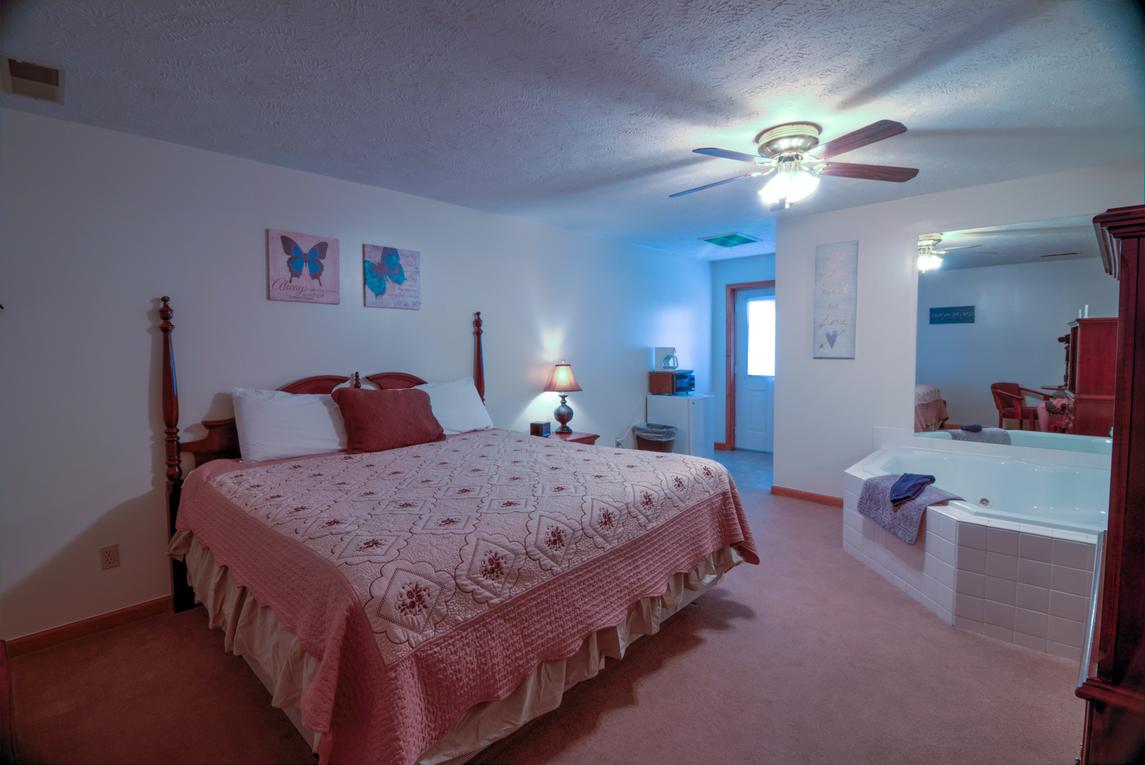 Pink Motel Room with Jacuzzi